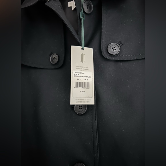 NWT Hobbs London black Charisse Mac Jacket! - Picture 2 of 8